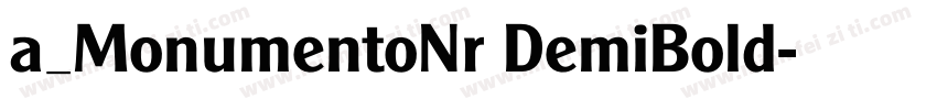 a_MonumentoNr DemiBold字体转换